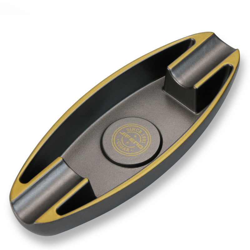 Cigar Ashtray Home Office Light Luxury Double Slot Cigar Accessories