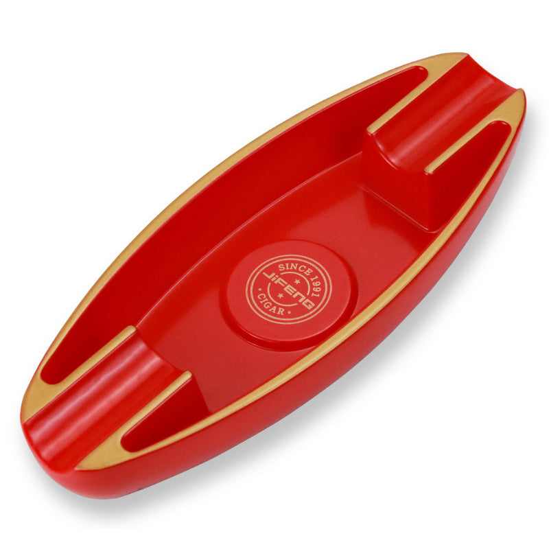Cigar Ashtray Home Office Light Luxury Double Slot Cigar Accessories