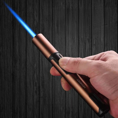 Metal Windproof Lighter Butane Jet Flame Lighter Cigarette Cigar Accessories Kitchen Cooking BBQ Outdoor Gadgets